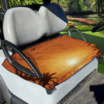 Palm Tree Beach Sunset Print Golf Cart Seat Cover