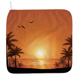 Palm Tree Beach Sunset Print Hand Towel