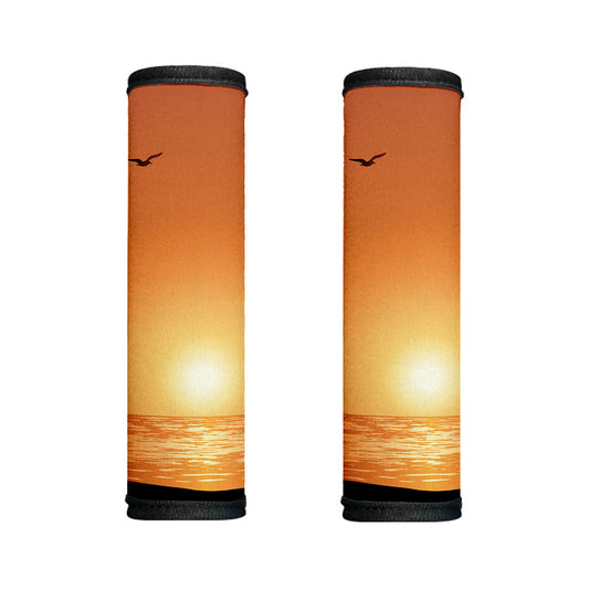 Palm Tree Beach Sunset Print Handle Covers