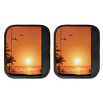 Palm Tree Beach Sunset Print Handle Covers