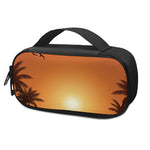 Palm Tree Beach Sunset Print Insulin Cooler Travel Case