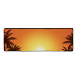Palm Tree Beach Sunset Print Long Kitchen Mat