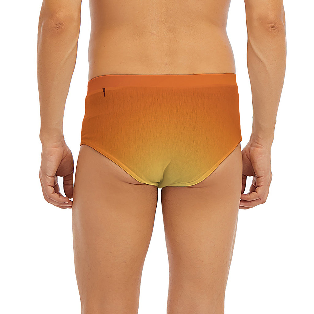 Palm Tree Beach Sunset Print Men's Briefs