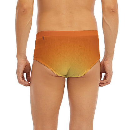 Palm Tree Beach Sunset Print Men's Briefs