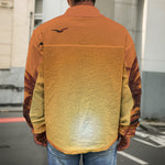 Palm Tree Beach Sunset Print Men's Shirt Jacket