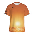 Palm Tree Beach Sunset Print Men's Athletic T-Shirt