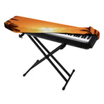 Palm Tree Beach Sunset Print Piano Keyboard Cover