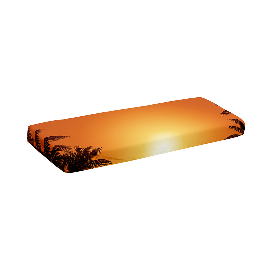 Palm Tree Beach Sunset Print Piano Keyboard Cover
