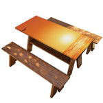 Palm Tree Beach Sunset Print Picnic Table Cover