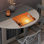 Palm Tree Beach Sunset Print Placemat
