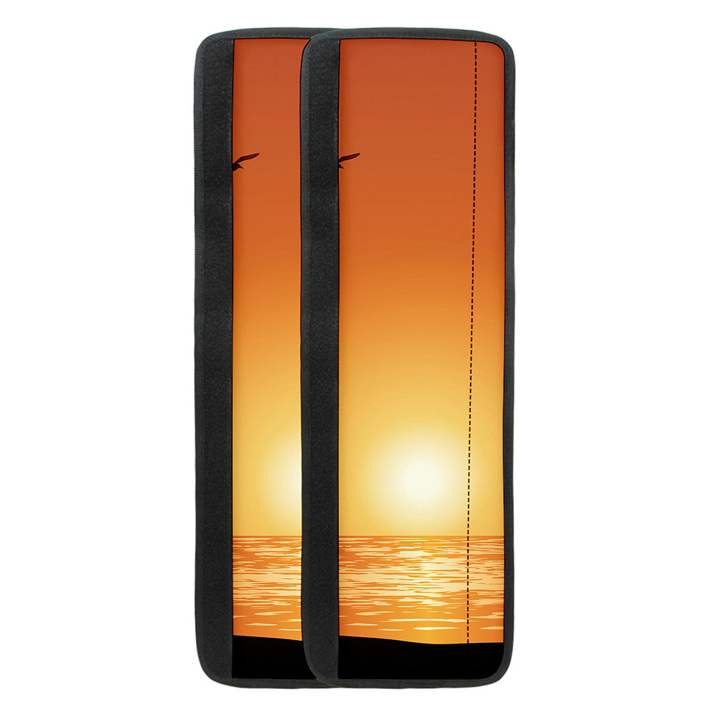 Palm Tree Beach Sunset Print Refrigerator Handle Covers