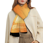 Palm Tree Beach Sunset Print Scarf
