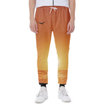 Palm Tree Beach Sunset Print Scuba Joggers