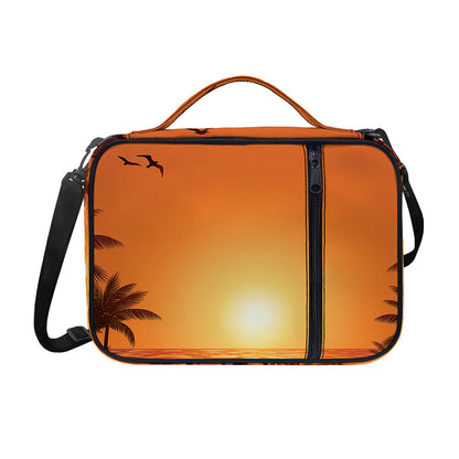 Palm Tree Beach Sunset Print Shoulder Strap Bible Bag