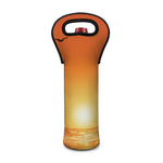 Palm Tree Beach Sunset Print Single Neoprene Wine Tote