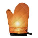 Palm Tree Beach Sunset Print Single Oven Mitt