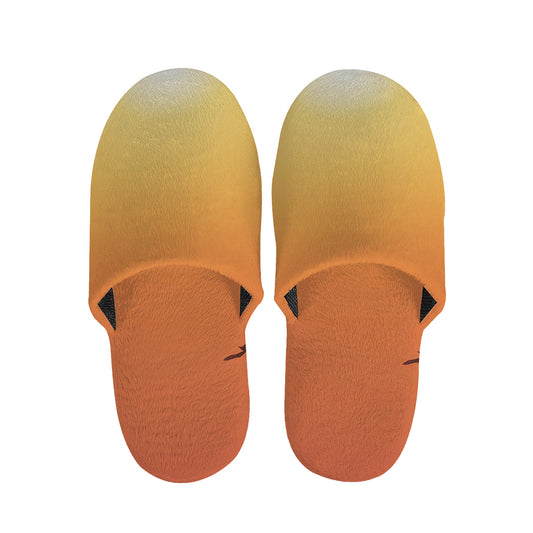 Palm Tree Beach Sunset Print Slippers