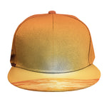 Palm Tree Beach Sunset Print Snapback Cap