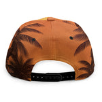 Palm Tree Beach Sunset Print Snapback Cap