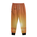 Palm Tree Beach Sunset Print Sweatpants