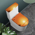 Palm Tree Beach Sunset Print Toilet Lid And Tank Cover Set