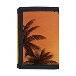 Palm Tree Beach Sunset Print Trifold Wallet