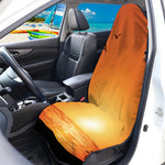 Palm Tree Beach Sunset Print Waterproof Car Seat Cover