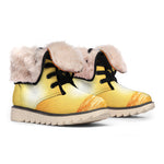 Palm Tree Beach Sunset Print Winter Boots