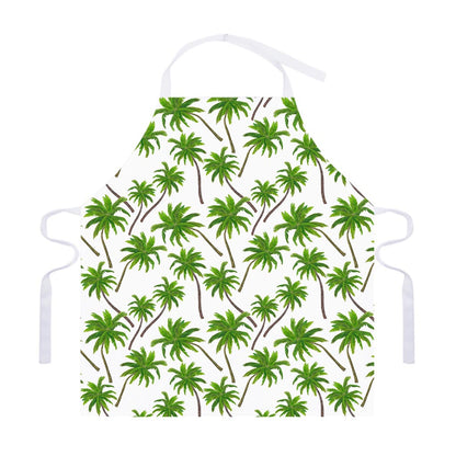 Palm Tree Pattern Print Adjustable Apron