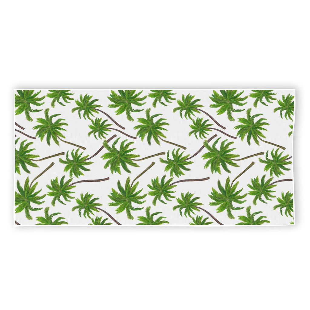 Palm Tree Pattern Print Beach Towel