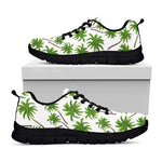 Palm Tree Pattern Print Black Running Shoes