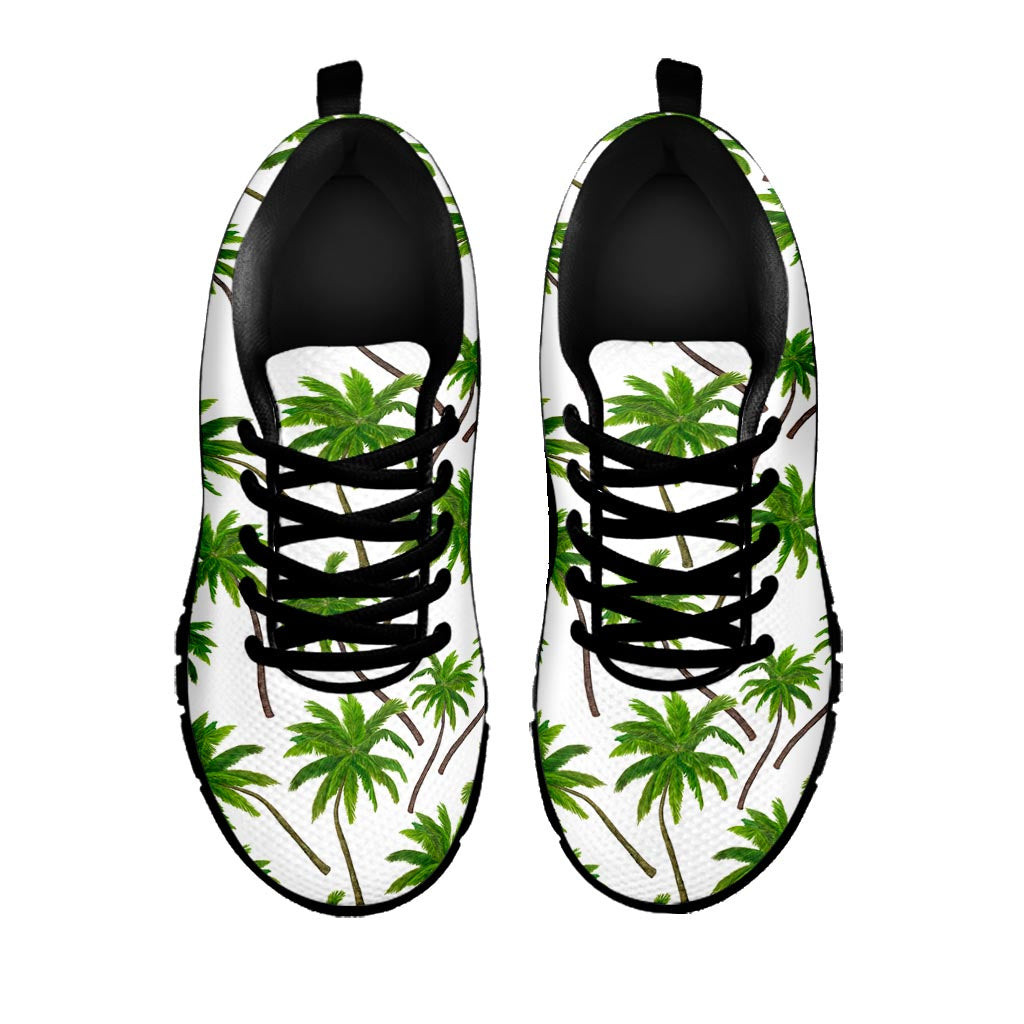 Palm Tree Pattern Print Black Running Shoes