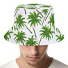 Palm Tree Pattern Print Bucket Hat