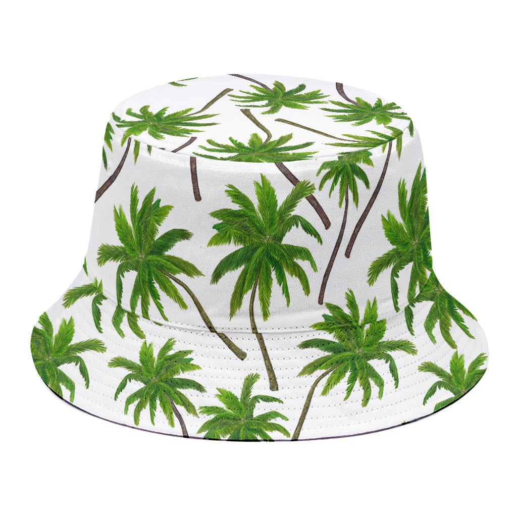 Palm Tree Pattern Print Bucket Hat