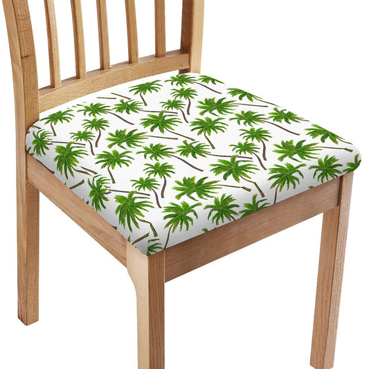 Palm Tree Pattern Print Chair Cushion Cover