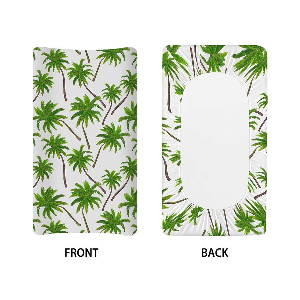 Palm Tree Pattern Print Changing Pad Cover