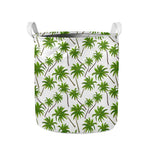 Palm Tree Pattern Print Collapsible Laundry Basket