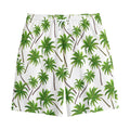 Palm Tree Pattern Print Cotton Shorts