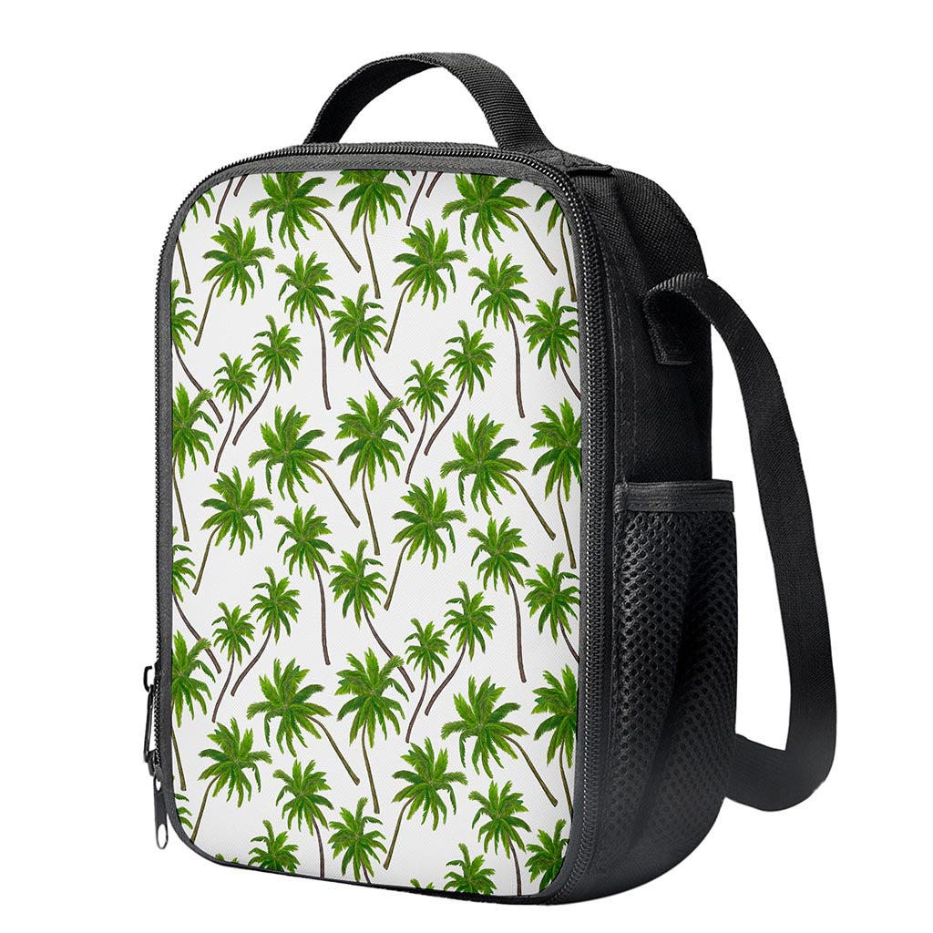 Palm Tree Pattern Print Crossbody Lunch Bag