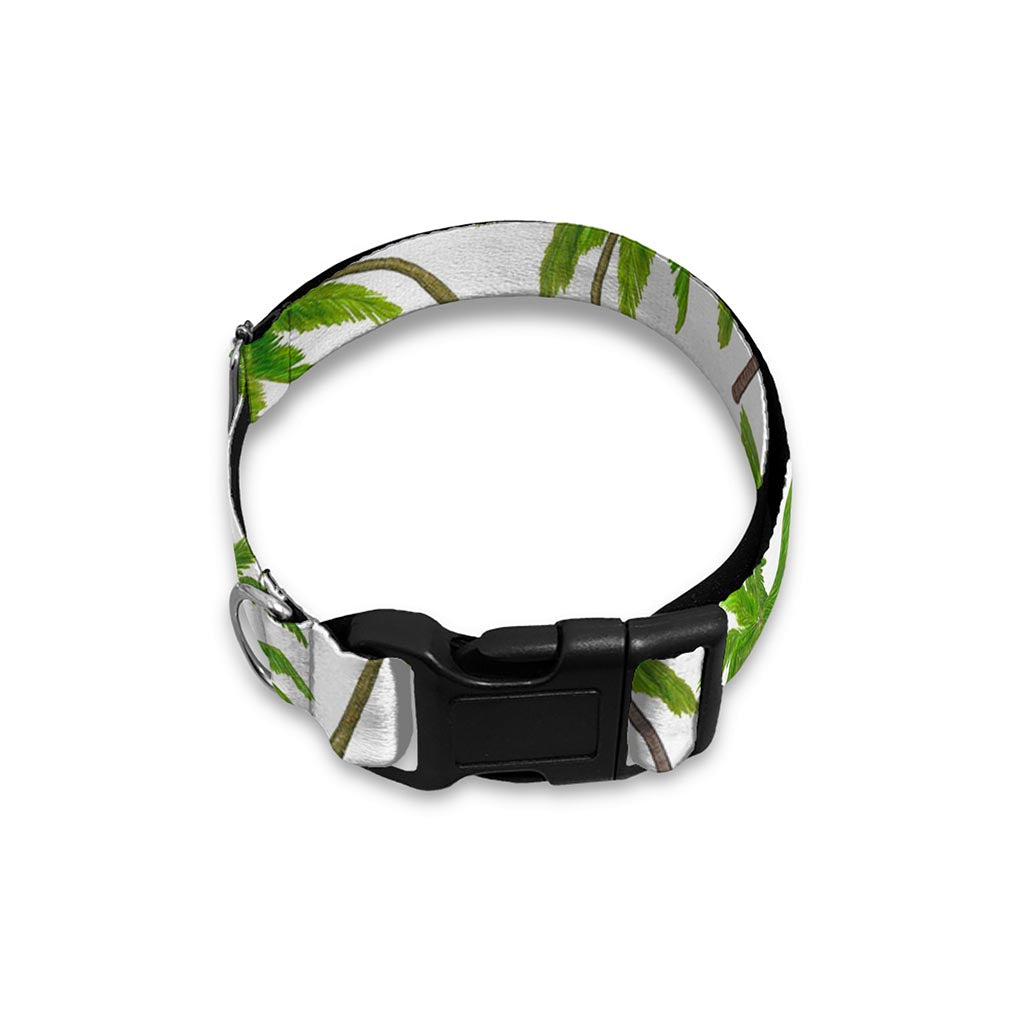 Palm Tree Pattern Print Dog Collar