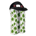 Palm Tree Pattern Print Double Neoprene Wine Tote