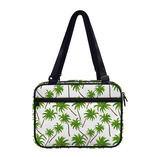 Palm Tree Pattern Print Double Strap Bible Bag