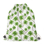 Palm Tree Pattern Print Drawstring Bag