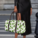 Palm Tree Pattern Print Duffle Bag