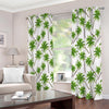 Palm Tree Pattern Print Extra Wide Grommet Curtains