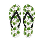 Palm Tree Pattern Print Flip Flops