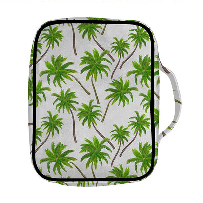 Palm Tree Pattern Print Front Pocket Bible Bag