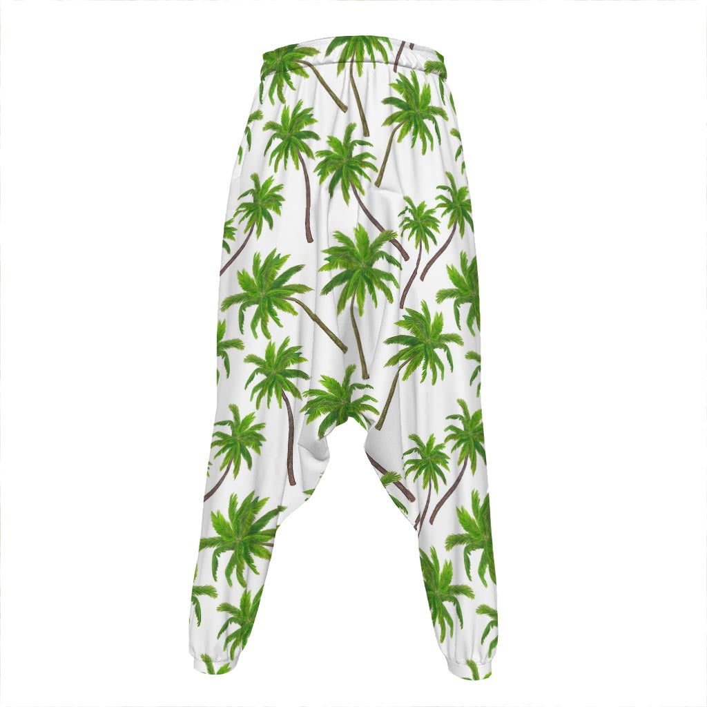 Palm Tree Pattern Print Hammer Pants