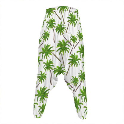 Palm Tree Pattern Print Hammer Pants