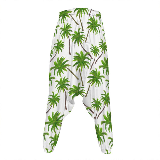 Palm Tree Pattern Print Hammer Pants